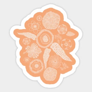 Floral Sunshine Shell Sticker